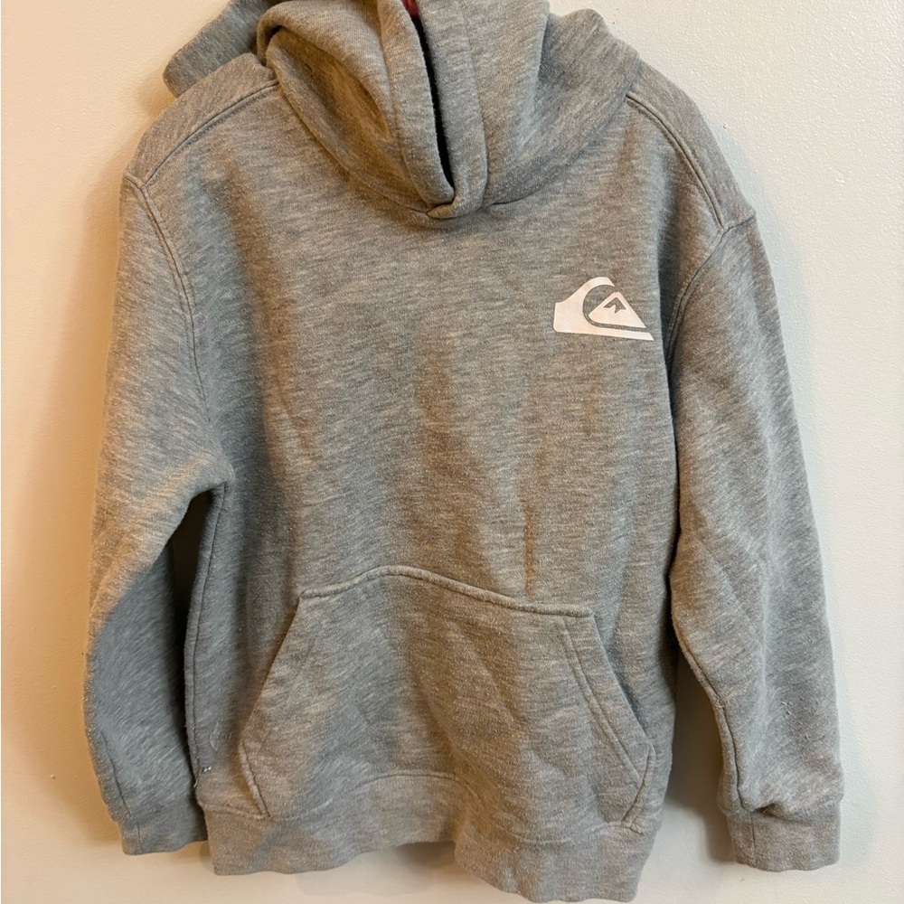 Quiksilver Kids' Gray Pullover Hoodie small - 6 years